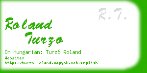 roland turzo business card